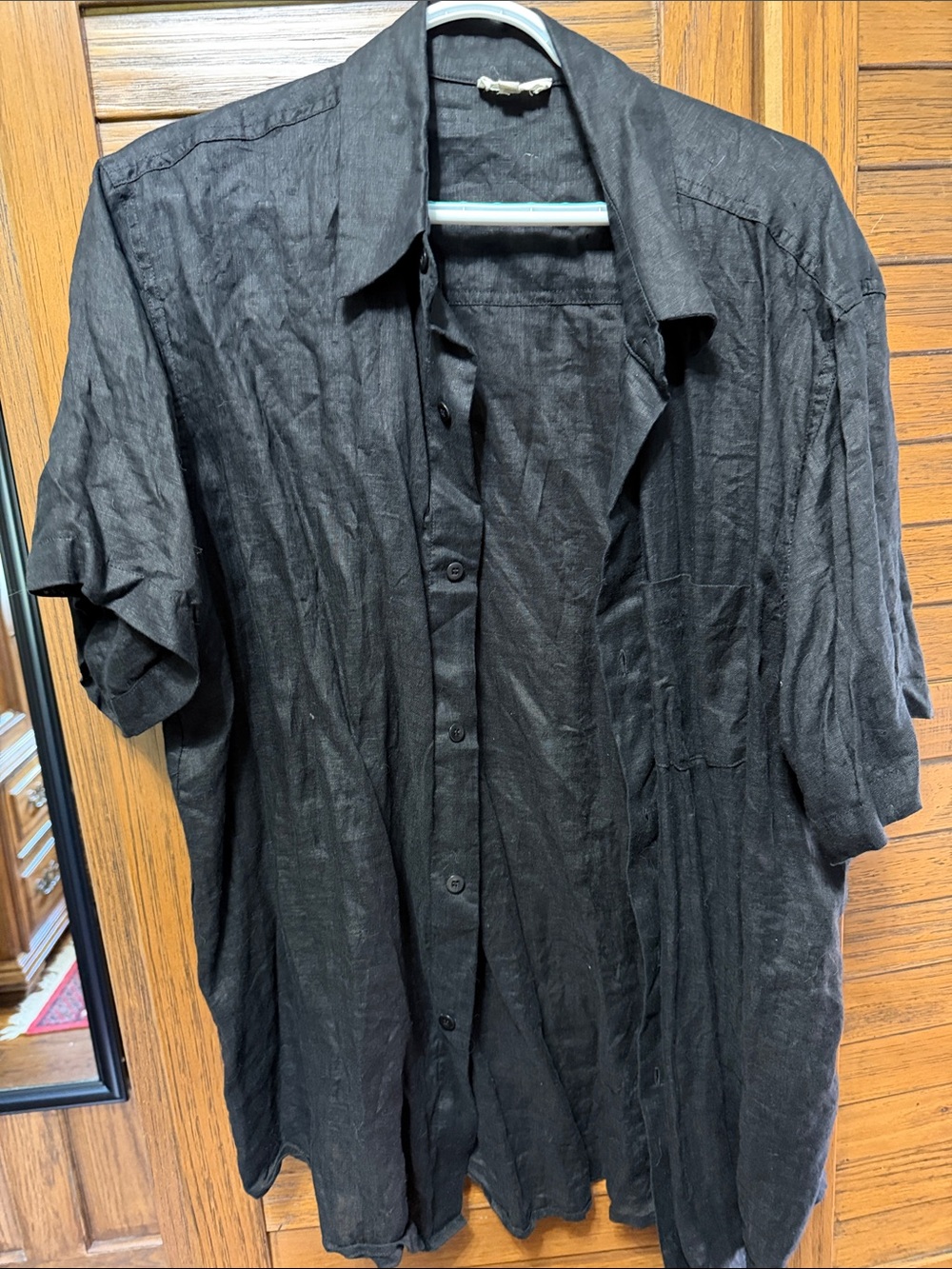 OZMA Black Labeled Garment with Cream Tag